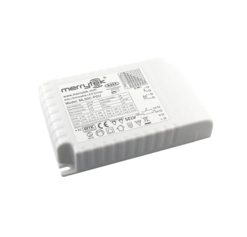 Merrytek ML50C-PDV 50W DALI 1-10V pushDIM dimmbar LED-Treiber für LED Lampe LED Trafo von Merrytek