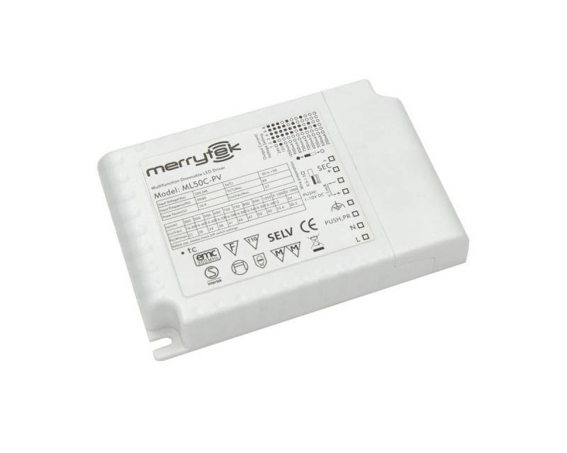 Merrytek ML50C-PV 50W 1-10V push DIM dimmbar LED-Treiber Netzteil für LED Lampe LED Trafo von Merrytek