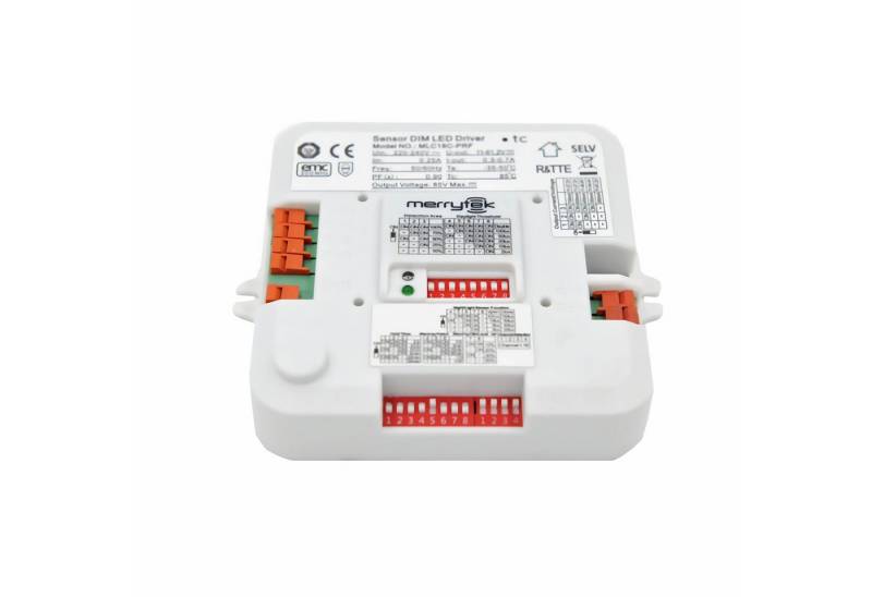 Merrytek MLC18C-PRF Mikrowelle Bewegungsmelder mit RF-Funk 18W push LED-Treiber LED Trafo von Merrytek