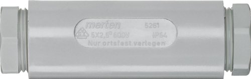 Merten,1199201,526129 AA8Kabelverbindungsmuffe, 5x 2,5 mm2,grau von Merten