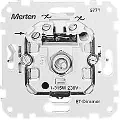 Merten 577199 ET-Dimmer-Einsatz für kapazitive Last, 20-315 W von Merten