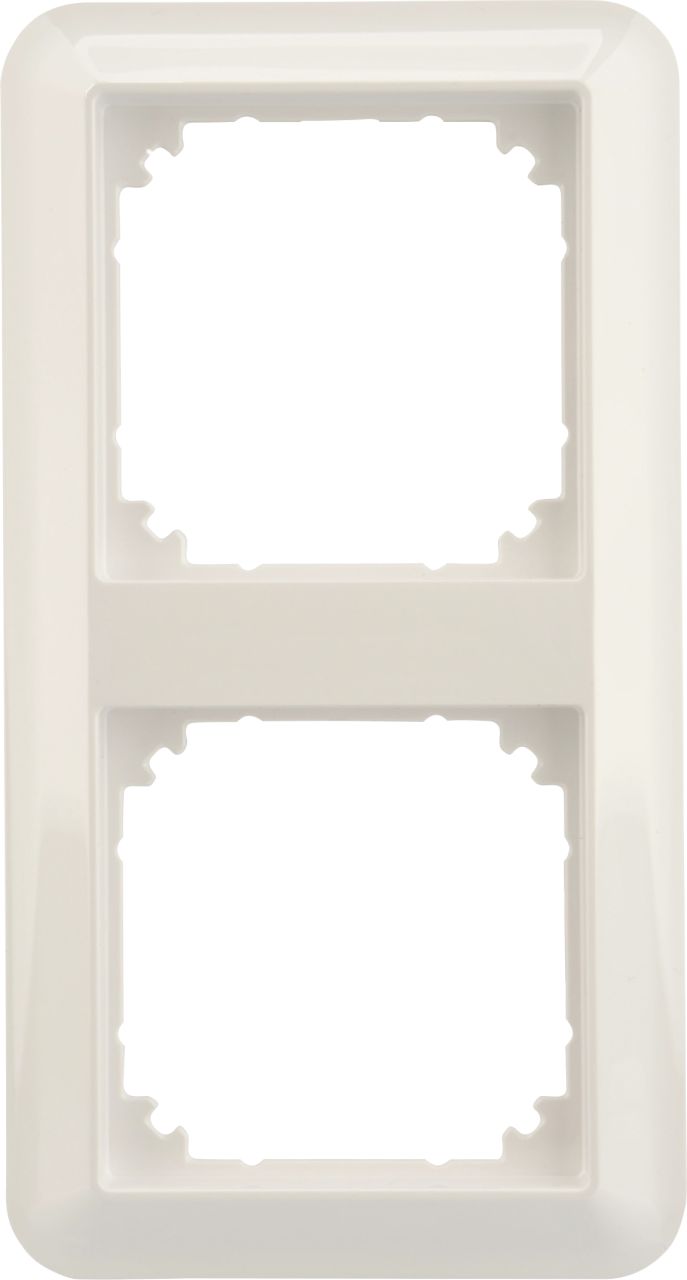 Merten Abdeckrahmen 2fach 2-fach Atelier-M aktivweiß, 388225 von Merten
