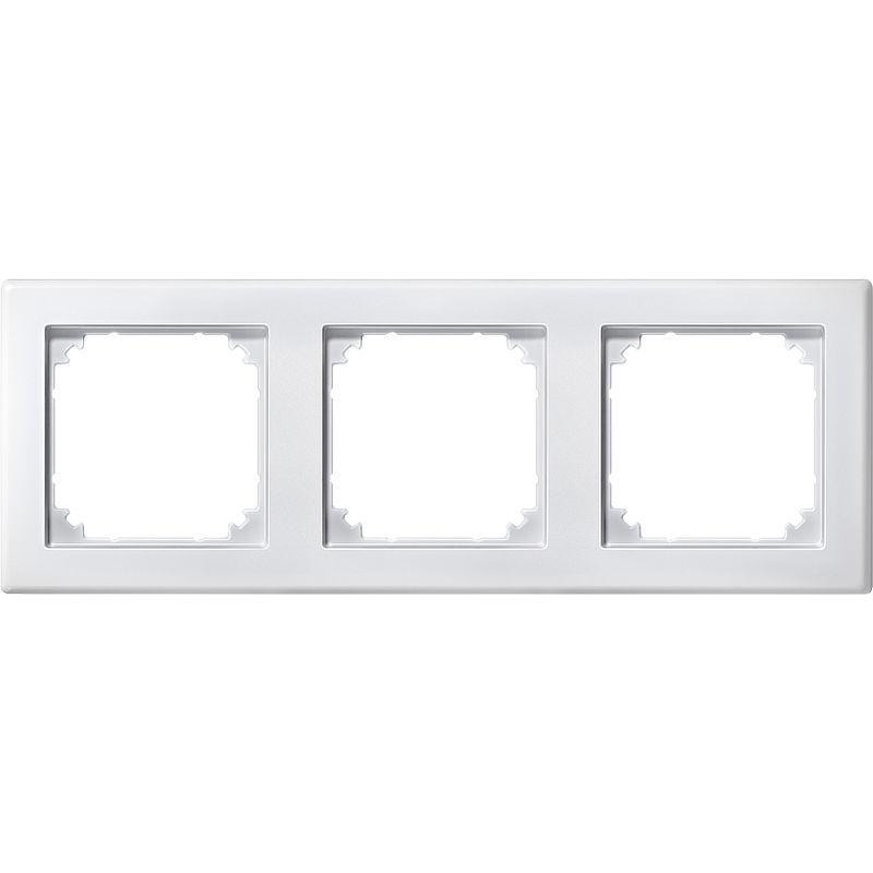 Merten Abdeckrahmen 3-fach M-Smart polarweiß matt 484319 von Merten