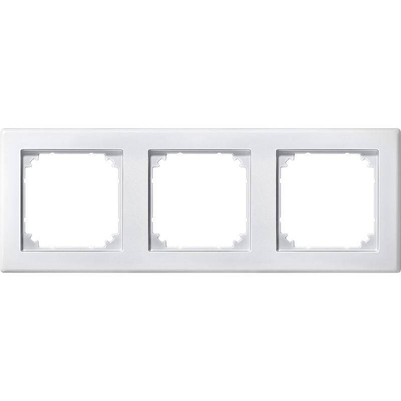 Merten Abdeckrahmen 3-fach M-Smart polarweiß matt 484319 von Merten