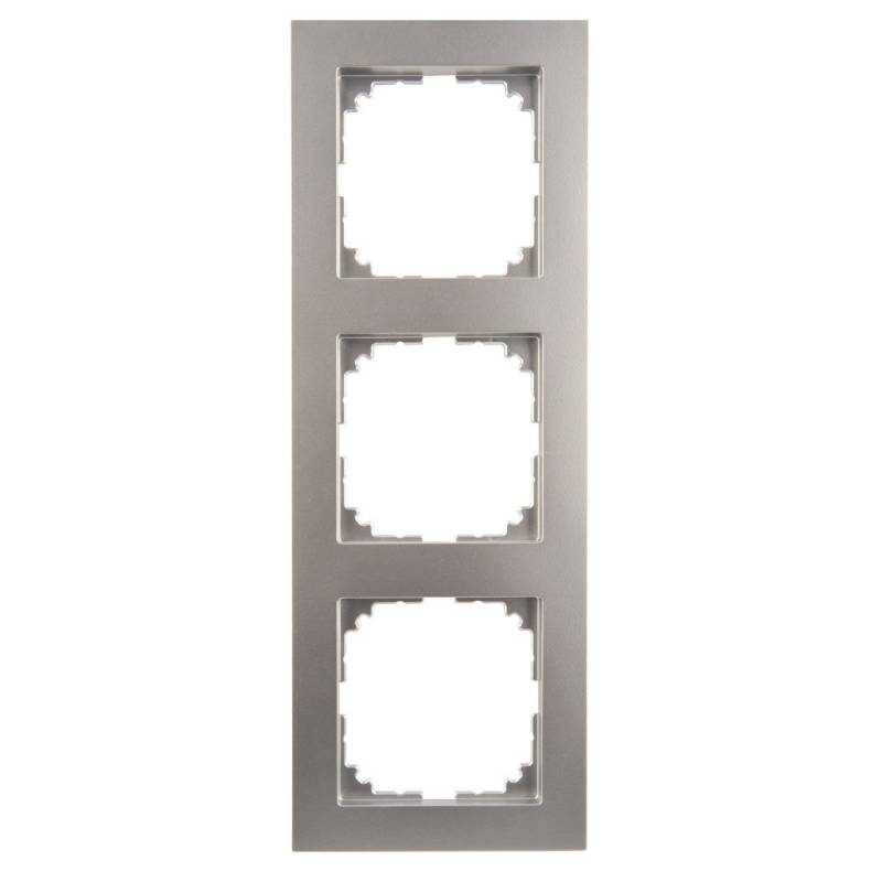 Merten Abdeckrahmen 3fach M-Pure, aluminium, MEG4030-3660 von Merten