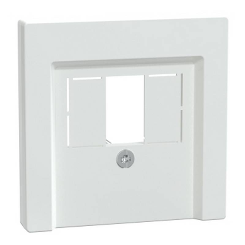 Merten Abdeckung 'System M'für TAE/Audio/USB aktivweiß glänzend 5,4 x 5,4 cm von Merten