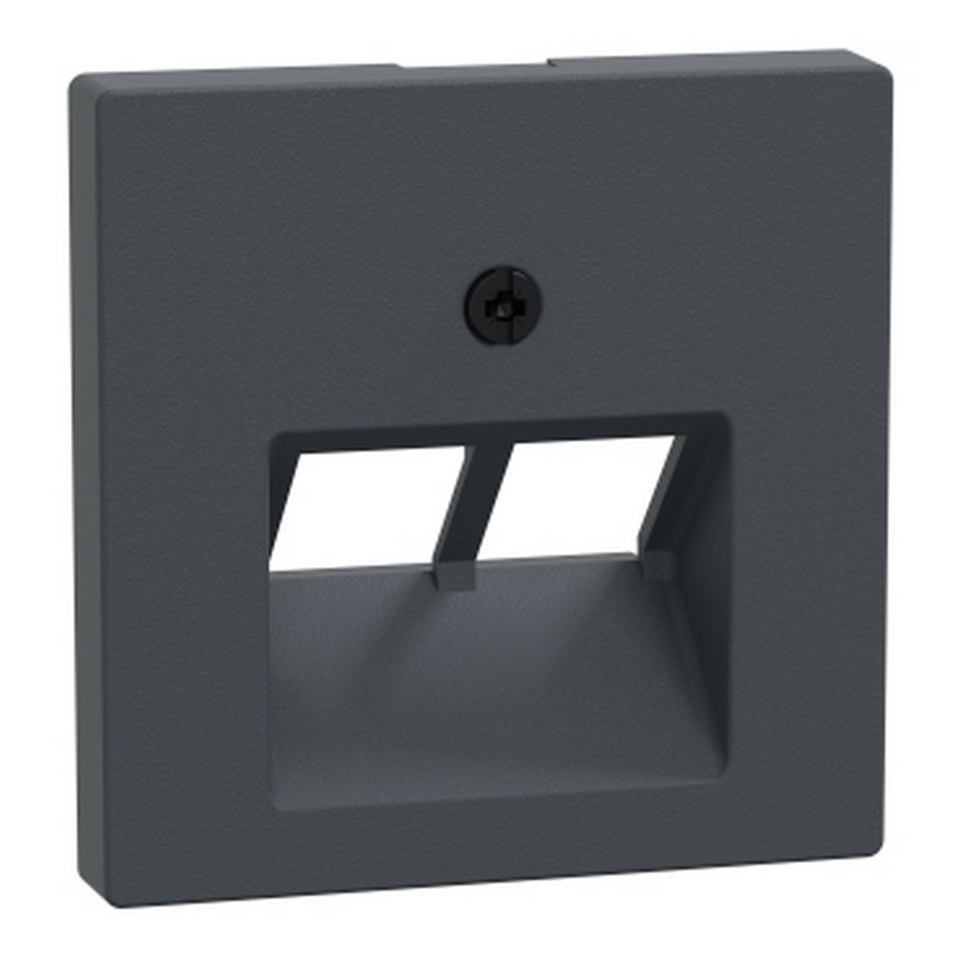 Merten Abdeckung 'System M' für UAE-Einsatz 2-fach anthrazit matt 5,4 x 5,4 cm Merten Abdeckung 'System M' für UAE-Einsatz 2-fach anthrazit matt 5,4 x 5,4 cm von Merten