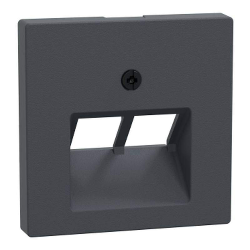 Merten Abdeckung 'System M' für UAE-Einsatz 2-fach anthrazit matt 5,4 x 5,4 cm von Merten