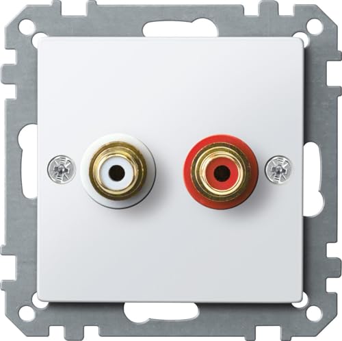 Merten MEG4350-0319 Steckdose für Audio Anschluss, polarweiß glänzend, System M Merten MEG4350-0319 Steckdose für Audio Anschluss, polarweiß glänzend, System M von Merten