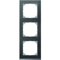Merten Rahmen 3-fach schief-alu mit Stein M-Pure Decor MEG4030-3669 für GEB-K von Merten