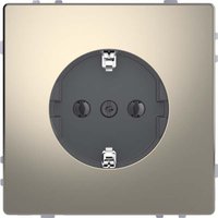 Merten SCHUKO-Steckdose nickelmet mit Steckklemmen MEG2301-6050 von Merten