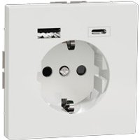 Merten Schuko Steckdose mit USB Ladegerät MEG2367-6035 von Merten