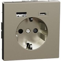 Merten Schuko Steckdose mit USB Ladegerät MEG2367-6036 von Merten