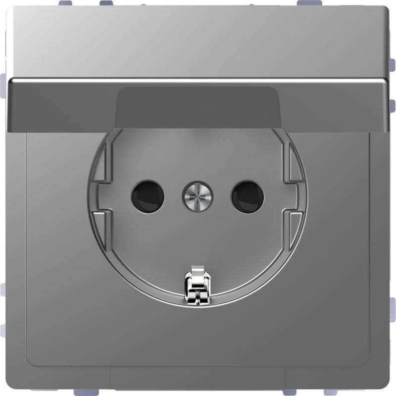 Merten Steckdose Serie Design, mit Klappdeckel, MEG2310-6036 von Merten