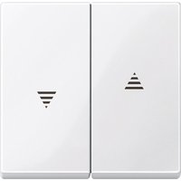 Abdeckung Jalousie-Schalter System m, 1-M, M-Smart, M-Plan, M-Creativ Polarweiß glänzend 432 - Merten von Merten