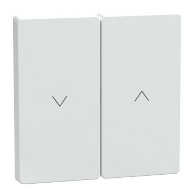 Merten Wippe 'System Design' für Jalousieschalter lotosweiß glänzend 7,1 x 7,1 cm von Merten