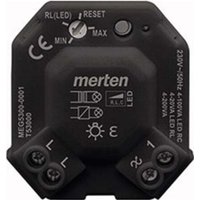 [NEUWERTIG] B-Ware Merten Universal Dimmermodul Steuergerät Led Dimmer Schwarz Montage Unterputz von Merten