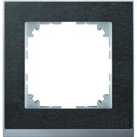 Rahmen 1-fach schief-alu mit Stein M-Pure Decor MEG4010-3669 für geb-k - Merten von Merten