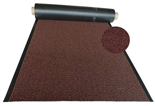 Mertex Schmutzfangläufer Meterware 90 cm Terra-schwarz meliert - ohne Rand an den Schnittkanten (90 x 100 cm, Terra) von Mertex