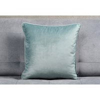 Türkiser Samtkissen-Bezug Seegrünes Dekokissen von MertottiPillows