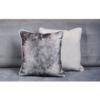 Graues Und Beiges Samtkissen | Wolken Design Kissenbezug| Graue Kissenhülle Marmor 17x17| Doppelseitiges von MertottiPillows