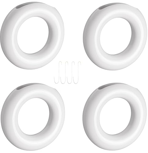 Luftbefeuchter 4er Set Keramik Luftbefeuchter rund weiß flach zur Befestigung am Heizkörper Wasserverdunster zur Befeuchtung der Raumluft von Merveille