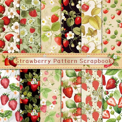 Scrapbook Papier 30x30 cm Erdbeere Muster Scrapbooking Papier, 12 Muster 24 Blatt Doppelseitiges Decoupage Papiere, Niedlich Dekorpapier Scrapbook Bastelpapier für Journal Scrapbooking Scrapbook Papier 30x30 cm Erdbeere Muster Scrapbooking Papier, 12 Muster 24 Blatt Doppelseitiges Decoupage Papiere, Niedlich Dekorpapier Scrapbook Bastelpapier für Journal Scrapbooking von MerwDeeyt