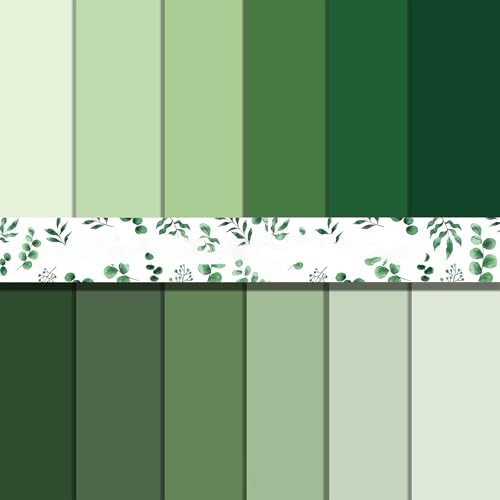 Scrapbook Papier Grün Scrapbook Bastelpapier, 30x30 cm/12x12 inch Scrapbooking Papier Doppelseitiges Dekorpapier, 24 Blatt Decoupage Papiere für Journal Scrapbooking Scrapbook Papier Grün Scrapbook Bastelpapier, 30x30 cm/12x12 inch Scrapbooking Papier Doppelseitiges Dekorpapier, 24 Blatt Decoupage Papiere für Journal Scrapbooking von MerwDeeyt