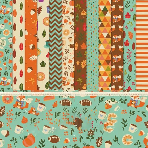Scrapbook Papier Herbst Wald Muster Scrapbook Bastelpapier, 48 Blatt Buntes Scrapbooking Papier Motivpapier mit Blätter und Eichhörnchen Muster, 15.2x15.2 cm Einseitiges Dekorpapier Scrapbook Papier Herbst Wald Muster Scrapbook Bastelpapier, 48 Blatt Buntes Scrapbooking Papier Motivpapier mit Blätter und Eichhörnchen Muster, 15.2x15.2 cm Einseitiges Dekorpapier von MerwDeeyt