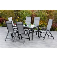 7tlg. Florenz Set Tisch 150x90 cm von Merxx