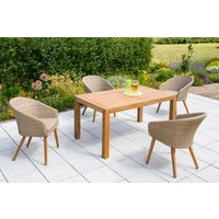 Arrone Set 5tlg. Ausziehtisch von Merxx