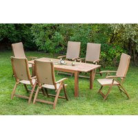 Capri Set 7tlg. Ausziehtisch von Merxx