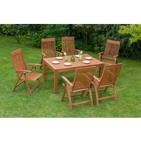 Comodoro Set 7tlg. Quadrat Ausziehtisch von Merxx