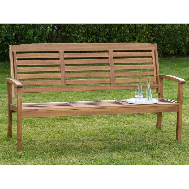 Gartenbank Paraiba 3-Sitzer Braun 92 x 160 x 61 cm von Merxx