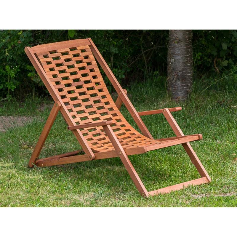 Gartenliegestuhl Aurora Natur von Merxx