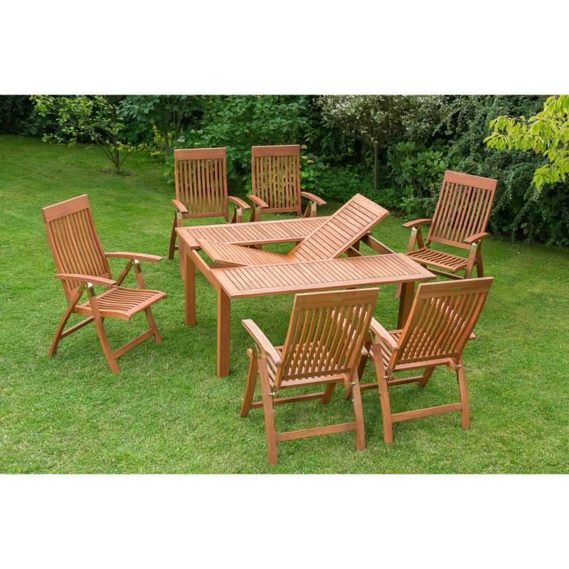 Gartenmöbel-Set Comondoro 7-tlg. Braun von Merxx
