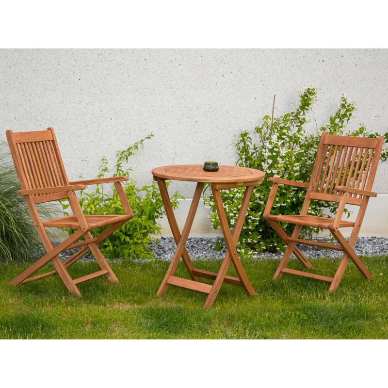 Gartenmöbel-Set Rio 3-tlg. Braun von Merxx