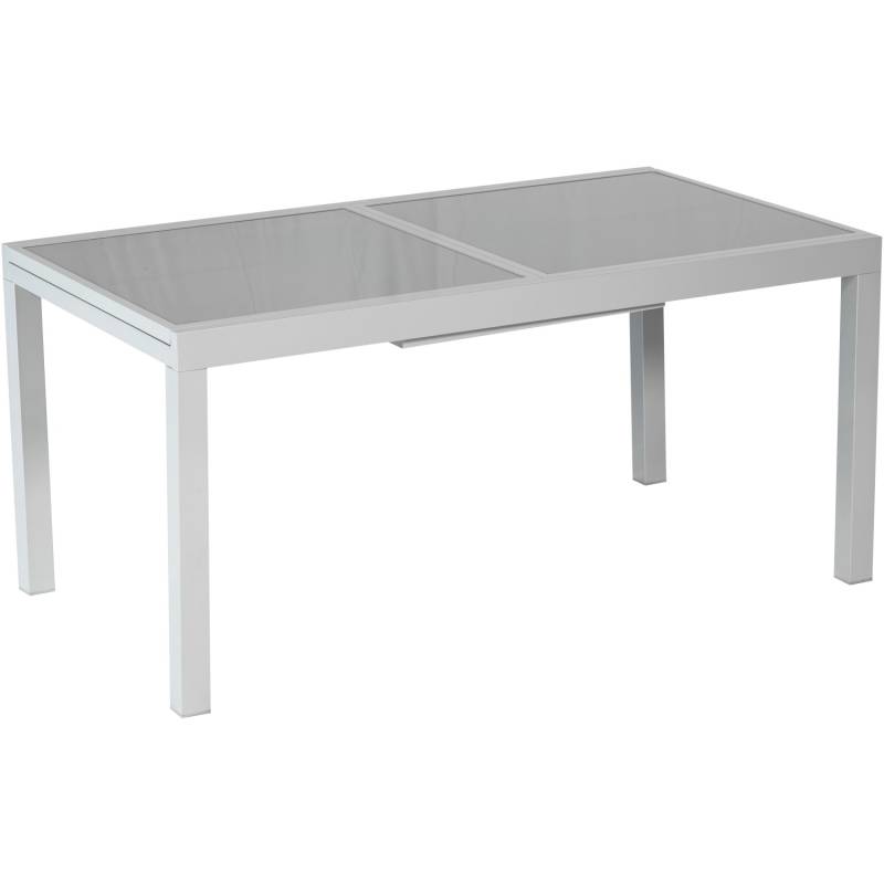 Merxx Gartentisch Rechteckig ausziehbar Grau 220 cm x 90 cm von Merxx