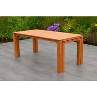 MERXX Ausziehtisch »Flex«, BxHxT: 90 x 76 x 185 cm, Tischplatte: Eukalyptusholz - beige von Merxx