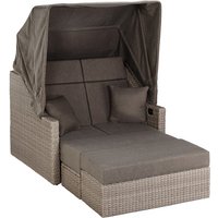 MERXX Bank »Rimini«, Kunststoff, 2-Sitzer, BxT: 134 x 131 cm - braun von Merxx