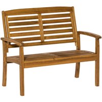 MERXX Gartenbank »Paraiba«, Holz, 2-Sitzer, BxHxT: 110 x 92 x 62 cm - braun von Merxx