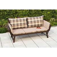 MERXX Gartenbank »Venezia«, 2-Sitzer, BxTxH: 160 x 61 x 77 cm - braun von Merxx