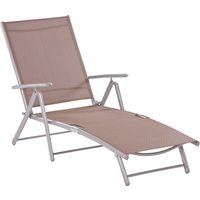 MERXX Gartenliege Alu/Textil, klappbar von Merxx