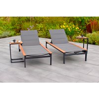 MERXX Gartenliegen-Set »Paxos«, 4-tlg., Akazie/Aluminium, grau MERXX Gartenliegen-Set »Paxos«, 4-tlg., Akazie/Aluminium, grau von Merxx