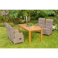 MERXX Gartenmöbelset »Riviera«, 4 Sitzplätze, Stahl/Kunststoff, inkl. Auflagen - grau MERXX Gartenmöbelset »Riviera«, 4 Sitzplätze, Stahl/Kunststoff, inkl. Auflagen - grau von Merxx