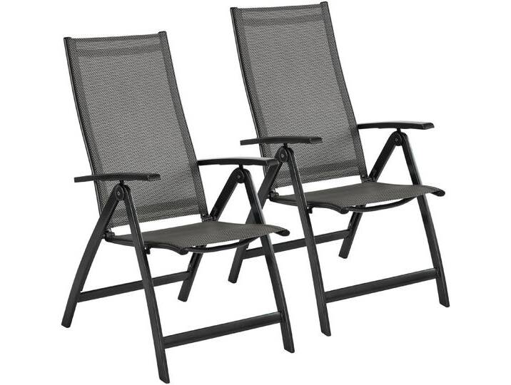 MERXX Gartensessel Vicenza (Set, 2-St), 2er Set, Alu/Textil, grau, grau von Merxx