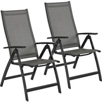 MERXX Gartensessel "Vicenza", (Set, 2 St.), 2er Set, Alu/Textil, grau von Merxx
