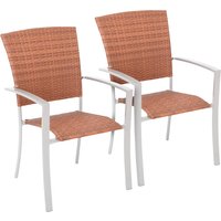 MERXX Gartenstuhl "Savonna", (Set), 2 St., 2er Set, Polyrattan, stapelbar, 2er Set von Merxx