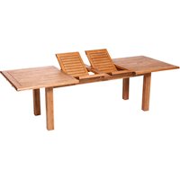 MERXX Gartentisch »Comodoro«, BxHxT: 180 x 74 x 100 cm, Tischplatte: Eukalyptusholz - beige von Merxx