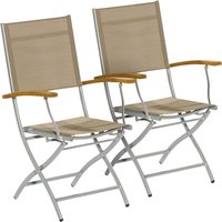 MERXX Klappsessel »Naxos«, Metall/Holz/Textil, BxHxT: 57 x 92 x 60 cm - grau MERXX Klappsessel »Naxos«, Metall/Holz/Textil, BxHxT: 57 x 92 x 60 cm - grau von Merxx